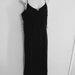 Women  black cover button  Spaghetti Vince Camuto dress